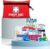 General Medi Erste-Hilfe-Set – 92-teiliges Premium-Erste-Hilfe-Set für Zuhause, Auto, Reisen, Büro, Sport, Wandern, Camping, Rettung (rot)