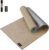 HAPBEAR Yogamatte XXL 213x76cm- 6mm Dick – Aus Naturleinen – Extra Lang Groß Yoga Matte, Rutschfest und Reißfest – Perfekt für Yoga, Meditation, Pilates – Tragetasche Inbegriffen & Resistance Band