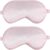 2 Stück Seidenschlafmaske Damen, weiche Seidenschlafmaske, Augenmaske mit verstellbarem Riemen, Augenmaske zum Schlafen, lichtblockierende Schlafmaske, Augenschlafschutz, Nachtmaske für Männer, Frauen, Rosa