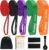 Fokky Fitnessbänder Widerstandsbänder – 5er Set, Resistance Bands mit Türanker & Schutzpads, Gymnastikband Klimmzug Bänder für Muskelaufbau, Kraftraining und Bodybuilding