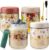 QIMYGIFT Overnight Oats Gläser mit Deckel, 500 ml Einmachgläser mit Schraubdeckel, Meal-Prep-Gläser für hausgemachte Marmelade, Babynahrung, Einlegen, Einkochen, Einmachglas, Sauerteig