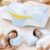 Nackenstützkissen gegen Nackenschmerzen, orthopädisches Kissen, ergonomisches Memory-Schaum-Nackenkissen mit 2 Höhen, Hohlraum und Kühlbezug, für Seiten- und Rückenschläfer – Hellblau