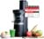 Panasonic Slow Juicer (Gemüse- und Fruchtpresse, automatische Zitruspresse, Edelstahl, Kunststoff, 150 W, Mattschwarz), MJ-L700KXE