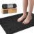 Fußmassagematte für Fußreflexzonenmassage, Fußmassagematte mit Noppen, Stehmatten für Schreibtisch, Büro, Akupressurmatte, ergonomische Anti-Ermüdungsmatte, schwarz, 70 x 42 cm
