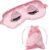 Seiden-Schlafmaske, weiche Satin-Schlafmasken, Augenmaske, verstellbare Seide, atmungsaktive Reise-Augenbinde, hautfreundlich, ultraweiche Verdunkelungs-Schlafmaske für Mädchen, Frauen, Damen, Pink