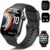 Smartwatch Herren Damen 1,96 Zoll HD Fitnessuhr mit Telefonfunktion Smart Watch mit SpO2 Herzfrequenzmesser Schlafmonitor Schrittzähler Uhr 110+ Sportmodi Fitness Tracker IP68 Wasserdicht Sport