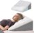 Keilkissen für Bett und Sofa, doppellagig, Memory-Schaum, Lesekissen, ergonomischer Bettkeil für Reflux-Schlafapnoe, perfektes Rückenkissen zur Rückenunterstützung beim Spielen, 55 x 55 x 25 cm