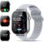 Smartwatch Herren Built-in GPS, Smart Watch Herzfrequenz/Schlafmonitor /Schrittzähler/Kompass/SOS, 2.06″AMOLED Uhren Herren Bluetooth Anruf, 178+Sportmodi Fitnessuhr 5ATM Wasserdicht für iOS Android