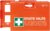 ACTIOMEDIC Multi mobiler und stationärer Erste-Hilfe-Kasten mit Wandhalterung, DIN 13169:2021, hypoallergenes Pflaster, mehrsprachige Beschriftung, orange, 42 x 33 x 15 cm