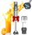 Anybear Stabmixer, 1100 W 2-in-1 Stabmixer mit Vollkupfermotor und Edelstahlgehäuse, 15 Geschwindigkeitsstufen & Turbomodus, Anti-Kratz-Beschichtung, inklusive Schneebesenaufsatz