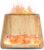 SALKING 2-in-1 Aroma Diffuser & Salt Range Pakistan Light, Diffusor mit Flammeneffekt für ätherische Öle, Diffusor, Kühler, Nebel, Luftbefeuchter mit 3 Helligkeiten, 150 ml (Holz)
