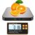 Brifit Digitale Küchenwaage 15 kg/1 g mit abnehmbarem Display – wiederaufladbare Küchenwaage mit USB-C, Edelstahloberfläche, Grammwaage für Lebensmittel, Backen, Kochen, Brief, Präzisionswaage Küche