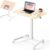 MAIDeSITe Fit Pro Stehpult, höhenverstellbar 76-110 cm, mobiler Schreibtisch mit Rollen, pneumatischer Laptoptisch mit klappbarer Tischplatte, Beistelltisch für das Home Office