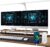 Schreibtischlampe LED Dimmbar – 1400LM 24W Doppelkopf Klemmbar Büroschreibtischlampe mit Fernbedienung 80CM Schwanenhals Schreibtischlampe Tageslichtlampe mit Ladefunktion Weiß W01