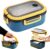Bento-Brotdose mit Fächern, 2-lagige Lunchbox, Lunchbox, auslaufsicher, für Erwachsene, Salatbox, To-Go-Lunchbox, Snackbox, Frühstücksbox, Büro-Bento-Lunchbox (blau)