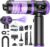 Handstaubsauger Akku 27000Pa mit LED-Anzeige, 5-in-1 kabelloser Autostaubsauger stark, bürstenloser Motor 220.000 U/min, 3 Stufen Mini-Staubsauger mit HEPA-Filter, 12 Zubehörteile fürs Auto