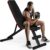 Zusammenklappbare, verstellbare Hantelbank, multifunktionale Trainingsbank, Schrägbank für Ganzkörpertraining, 8-in-1-Fitnessbank für Zuhause oder Fitnessstudio, 300 kg Gewichtskapazität