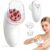 Elektrisches 3-in-1-Schröpfmassagegerät mit EMS und Rotlicht, tragbare Massagepistole für lymphstimulierende Massage und Körpermodellierung – für Gesicht, Bauch, Beine, Gesäß zur Straffung und Entspannung