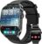 Smartwatch Herren Damen 1,91 Zoll HD Curve Display Smartwatch mit Bluetooth-Anrufen, 100+ Sportmodi, Fitnessuhr mit Herzfrequenz-/Schlafmonitor/Schrittzähler, IP67 wasserdichte Sportuhr für Android iOS