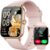 Damen-Smartwatch mit Telefonfunktion, 1,8-Zoll-Smartwatch, Fitnessuhr mit WhatsApp und Alexa, Herzfrequenz-Schlafmonitor, 120+ Sportmodi, Fitness-Tracker, IP68 wasserdichte Uhren Damen für