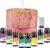 500 ml Aroma-Diffusor mit 8 x 10 ml ätherischem Öl-Set, ätherisches Öl-Aroma-Diffusor, Ultraschall-Luftbefeuchter für Home Office SPA, ätherisches Öl, 14 LED-Farben mit 4 Timer-Einstellungen, Ideen-Geschenkset