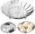 Dampfgareinsatz aus Edelstahl – Klappbarer Dampfgareinsatz für Töpfe 14-23 cm – Dampfeinsatz mit Öse für Gemüsedämpfer, Dampfgarer & Schnellkochtöpfe – Vielseitiger Dampfgartopf & Dampfgartopf