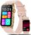 2026 Damen Smartwatch mit EKG/BI Druck/BMI/HRV/Harnsäure, 1,57 Zoll Gesundheitsuhr Fitness mit Telefonfunktion 24H Herzfrequenzmesser SpO2 Schlafmonitor Menstruationszyklusuhr Rosa Silikon