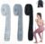 Fitnessbänder Lang Stoff Trainingsbänder Pilates, 3er Set Widerstandsbänder rutschfeste Sportbänder Gymnastikband Widerstandsbänder Krafttraining Fitnessband Stretchband Fitness Workout