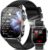 Smartwatch Herren Damen EKG/BI Harnsäure/BMI/HRV/LED-Licht, 2,0 Zoll Gesundheitsuhr mit 24H Druckmessung SpO2 Herzfrequenzmonitor Körpertemperatur Schlafmonitor SOS Notruf Fitnessuhr für