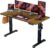 ErGear Elektrisch höhenverstellbarer Schreibtisch 140 x 70 cm, Schreibtisch höhenverstellbar mit 4 Speicherplätzen, Smart Desk für Home Office mit Anschlussplatte