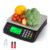 Küchenwaage, große Digitalwaage aus Edelstahl, 40 kg, für Gastronomie, Abmessen von Fleisch, Wurst und weiteren Obstwaagen mit zählender Tara-Funktion, Präzisionswaage, 1 g LCD-Display und 5 Maßeinheiten, schwarz