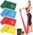 4er-Set Fitnessbänder mit 4 Widerstandsstufen, 1,5 m Widerstandsbänder, Gymnastikband mit Tragetasche, ideal für Yoga, Pilates, Krafttraining, Physiotherapie