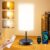 12000 Lux Tageslichtlampe mit Fernbedienung, CRI95 Vollspektrumlampe, dimmbar mit Timer & Speicher, UV-frei, 360° Rundumlicht, Lichttherapielampe für Zuhause & Büro, Energieklasse D, Schwarz