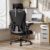 Ergonomischer Bürostuhl mit verstellbarer Kopfstütze und Armlehnen, gepolsterte Lordosenstütze, für Arbeit und Schlafzimmer, Studenten, Schreibtischstuhl, ergonomischer Bürostuhl