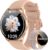 Blackview Smartwatch Damen Herren AMOLED-Bildschirm Virtuelle Always-On-Uhr Aktivieren/Empfangen Sportuhr mit Puls Schlaf SpO2 Schritte Kalorien Kilometer 2 Armbänder (Silikon/Nylon) für Android iOS