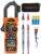 AC/DC 1000 A Stromzange, zählt 6000 TRMS Strommessgerät CM02, Zangenamperemeter mit VFD/LOZ-Modus, Multimeter zur Messung von AC/DC, Strom, Spannung, NCV, Frequenz, Temperatur und Kapazität