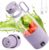 Tragbarer Mixer, MIAOKE 6-Klingen-Entsafterbecher für Saft, Shakes und Smoothies, 350 ml Mini-Mixer mit LED-Anzeige, USB wiederaufladbar, 3000 mAh wiederaufladbarer Akku, für Zuhause, Sport, Outdoor