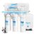 Geekpure 6-stufiges Umkehrosmose-Trinkwasserfiltersystem mit alkalischem pH + Remineralisierungsfilter -75GPD
