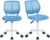 FurnitureR 2 x höhenverstellbare Drehstühle, ergonomischer Schreibtischstuhl für Kinder/Jugendliche, drehbarer Bürostuhl mit Rollen für Heimbüro und Kinderzimmer