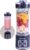 Mini-Mixer und Smoothie-Maker, 750 ml abnehmbarer Behälter, 700W tragbarer Mixer, für Smoothies, Ice Crush, auslaufsicherer Deckel und Trinkschnabel, wiederaufladbar über USB-C, Schwarz
