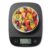 NUTRI FIT Digitale Küchenwaage, ultradünn, elektronische Multifunktions-Küchenwaage, großes Display, Kunststoffplattform, 5 kg, Schwarz
