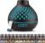 Aeshory 550 ml Aromadiffusor mit 12 x 5 ml ätherischen Ölen, Ultraschall-Aromatherapie-Diffusor mit Fernbedienung, 7 farbige LED-Lichter, 4 Timer, automatisch wasserlos, Schwarz