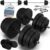 ArtSport 3-in-1-Hantelset mit 2 Hanteln, 1 Langhantel & 1 SZ Curl-Langhantel – 12 Gewichte mit 60 kg und Spinlock-Kragen – Hantelset Krafttraining