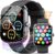Smartwatch Herren Damen 1,96 Zoll HD Smartwatch Damen mit Telefonfunktion, Smartwatch Fitnessuhr 100+ Sportmodi, IP68 Wasserdicht, Sportuhr mit Herzfrequenz-Schlafmonitor Schrittzähler für Android