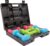 GORILLA SPORTS Hantel-Set – 12 kg Gewichte mit Koffer, 2 x 1 kg, 2 x 2 kg und 2 x 3 kg Gewichte, rutschfestes Neopren-Hantel-Set, Aerobic-Hanteln, Krafttraining, Hantelkoffer, Fitness-Hanteln