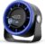 Gaiatop USB-Ventilator, klein, leise, Akku-Tischventilator mit 5 Stufen & kraftvollem Luftstrom, Touch-Display, 360° neigbar, Mini-Akku-Ventilator für Schlafzimmer, Büro, Schreibtisch, Blau/Schwarz