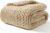 SIESTA Gewichtsdecke – Premium Grobstrick Beige (7 kg) – Atmungsaktive Therapiedecke gegen Stress & Schlafstörungen – 100 % RPET, nachhaltig, Öko-Tex & waschbar