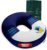 Donut Memory Foam Sitzkissen, Ergonomisches Ringkissen für Büro, Auto & Heimbüro, Druckentlastendes Sitzpolster für langes Sitzen, Rutschfester, waschbarer Bezug (Blau)