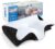 HOMCA 2-in-1 Ergonomisches Nackenkissen, Memory-Schaum-Kissen für Rücken-, Seiten- und Bauchschläfer, 60 x 40 x 12/14 cm, Schwarz