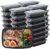 WUHUIXOZ 50 Stück 32-Unzen-Meal-Prep-Behälter mit hochwertigen wiederverwendbaren Meal-Prep-Behältern, Lunchbox mit Deckel, mikrowellen-, gefrierschrank- und spülmaschinenfest